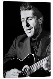 Canvas print Portrait by Leonard Cohen, Singer and Songwriter I