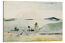 Magnettafel Landschaft mit Hirschen im Morgendunst, 1892