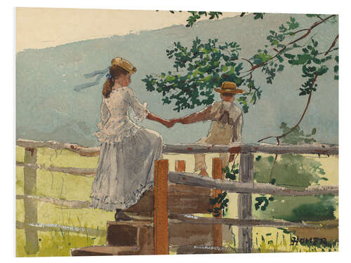 Bilde på skumplate “On the Stile”, 1878