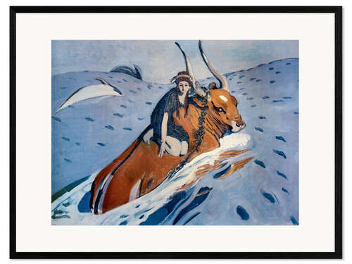 Plakat artystyczny premium w ramie robbery of Europe, 1910