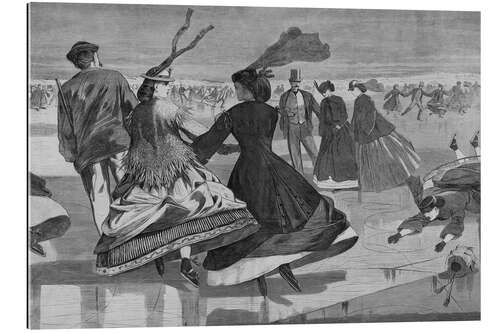 Gallery print "Our National Winter Exercise – Skating", 1866