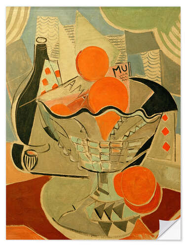 Naklejka na ścianę Still life with oranges, AMA MU, around 1936