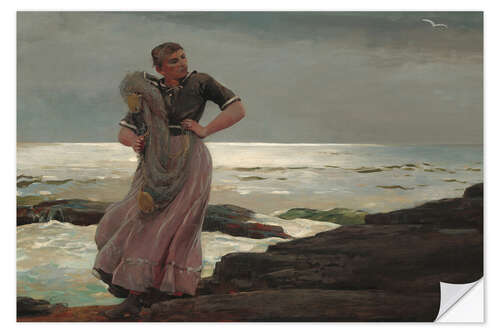 Sticker mural A Light on the Sea, 1897