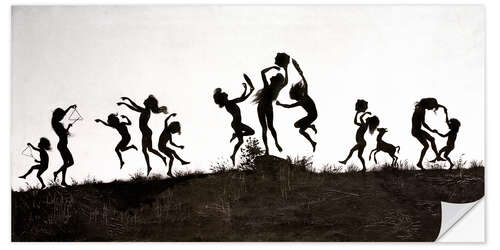 Sticker mural Happy children playing, “Per aspera ad astra”, Painting No. 21, 1888