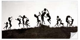 Sticker mural Happy children playing, “Per aspera ad astra”, Painting No. 21, 1888