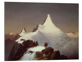 Galleritryk The Grossglockner in the snow, 1860