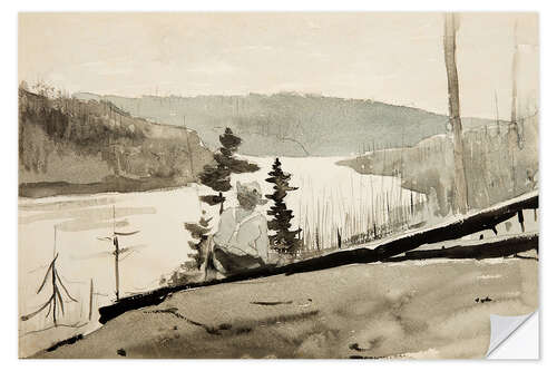 Wall sticker Mountain River or Lake, 1897