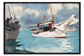 Gerahmter Kunstdruck Fischerboot, Key West, 1903