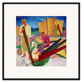 Framed art print "The Carpenters", 1927
