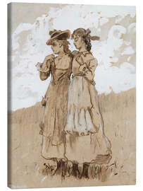 Stampa su tela Two Young Girls, 1878–79