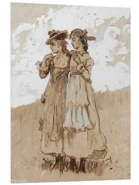 Print på skumplade Two Young Girls, 1878–79