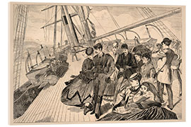 Acrylglasbild Auf dem Weg nach Hause, aus Harper&#039;s Weekly, 21.12.1867