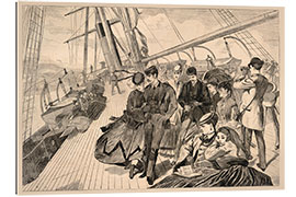 Tableau en plexi-alu Homeward Bound, from Harper’s Weekly, December 21, 1867