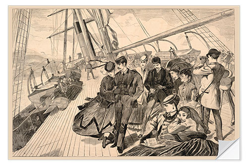 Sticker mural Homeward Bound, from Harper’s Weekly, December 21, 1867