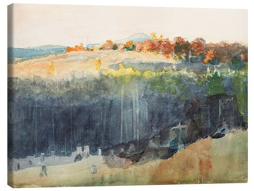 Canvas print Valley and Hillside, 1889