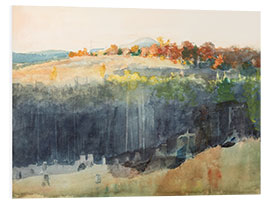 Foam board print Valley and Hillside, 1889