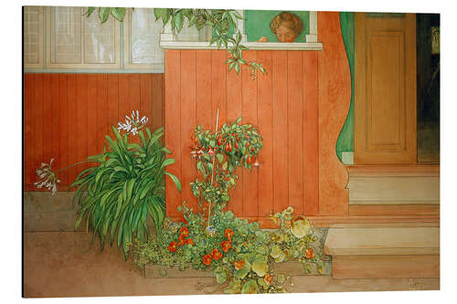 Aluminium print Suzanne on the veranda, 1910