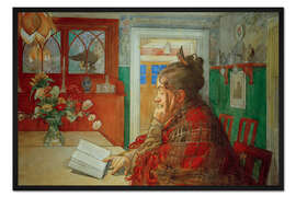 Gerahmter Kunstdruck Karin liest, 1904