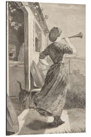 Aluminium print The Dinner Horn, 1870