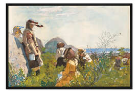 Gerahmter Kunstdruck Beerenpflücker, 1873