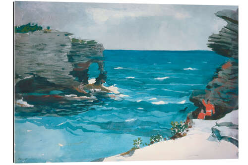 Tableau en plexi-alu Rocky Shore, Bermuda, 1900