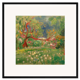 Gerahmter Kunstdruck "Frühling im Riesengebirge", 1924