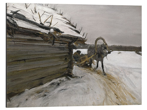 Tableau en aluminium In Winter, 1898