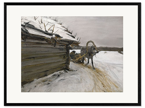 Framed art print In Winter, 1898
