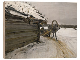 Tableau en bois In Winter, 1898