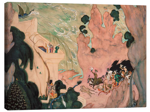 Quadro em tela Stage curtain for the ballet "Scheherazade", 1910