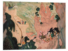 Foam board print Stage curtain for the ballet "Scheherazade", 1910