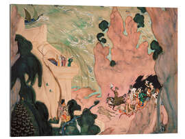 Tableau en plexi-alu Stage curtain for the ballet &quot;Scheherazade&quot;, 1910