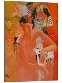 Magnettafel Badende mit Fransentuch, 1940