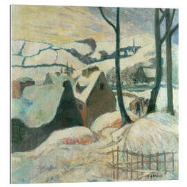 Cuadro de plexi-alu Village in the snow, 1894