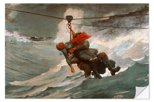 Vinilo para la pared The Life Line, 1884