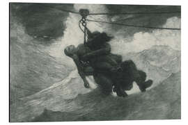 Aluminium print The Life Line, 1884