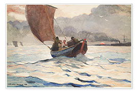 Wall print  Returning Fishing Boats - Winslow Homer