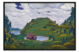 Gerahmter Kunstdruck Bühnenbildentwurf zu "Le Sacre du Printemps", Frühling in der Natur, 1909