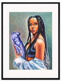 Gerahmter Kunstdruck Blu Bronzino