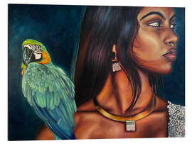 Magnettafel Raudha Con Pappagallo Blau