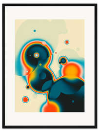 Gerahmter Kunstdruck Reaktion I