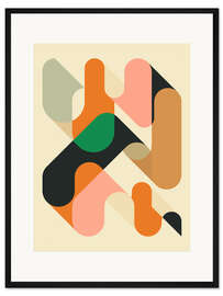 Gerahmter Kunstdruck Geometrie