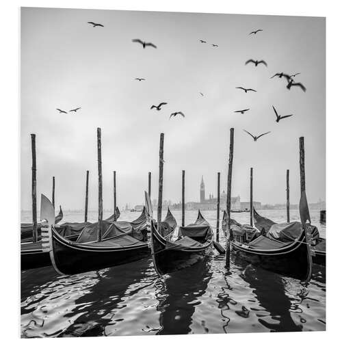 Tableau en PVC Gondolas in Venice