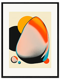 Plakat artystyczny premium w ramie Cosmic fruit XX