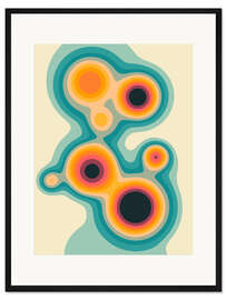 Gerahmter Kunstdruck Flux IV