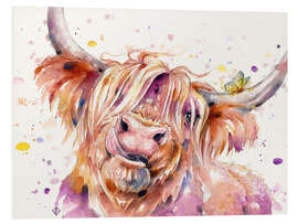 Foam board print Bad hair don't care (Highland Cow)