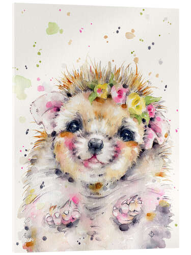 Acrylic print Little Hedgehog