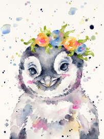 Magnettafel Kleiner Pinguin