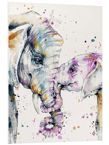 Cuadro de PVC That type of Love (elephants)