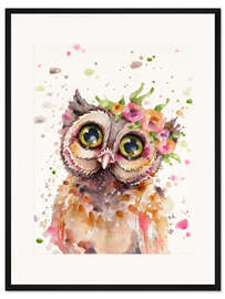 Gerahmter Kunstdruck Kleine Eule
